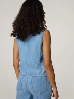 Gilet aus Denim