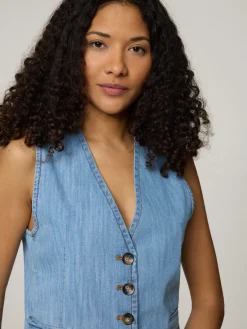 Gilet aus Denim