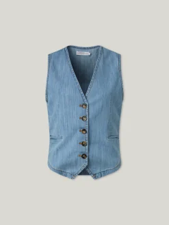 Gilet aus Denim