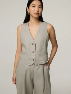 Gilet aus Leinen