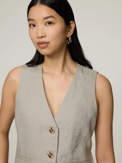 Gilet aus Leinen