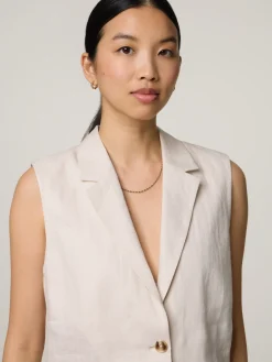 Gilet aus Leinen