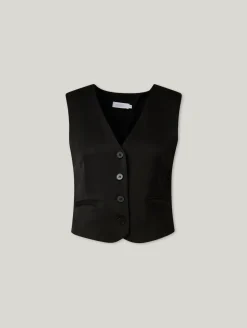 Gilet aus Satin