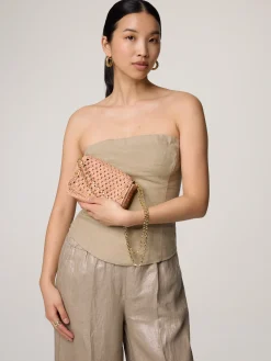 Handtasche aus Stroh MINI NINA