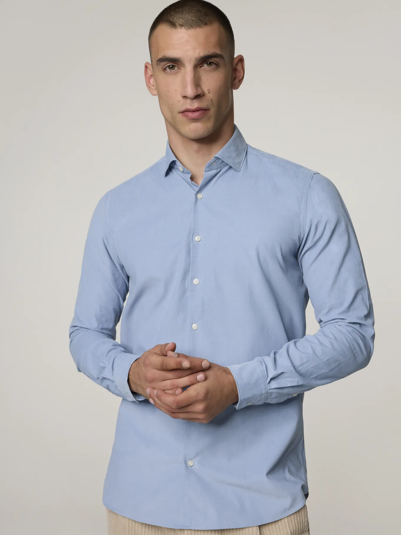 Hemd aus Cord im Slim Fit