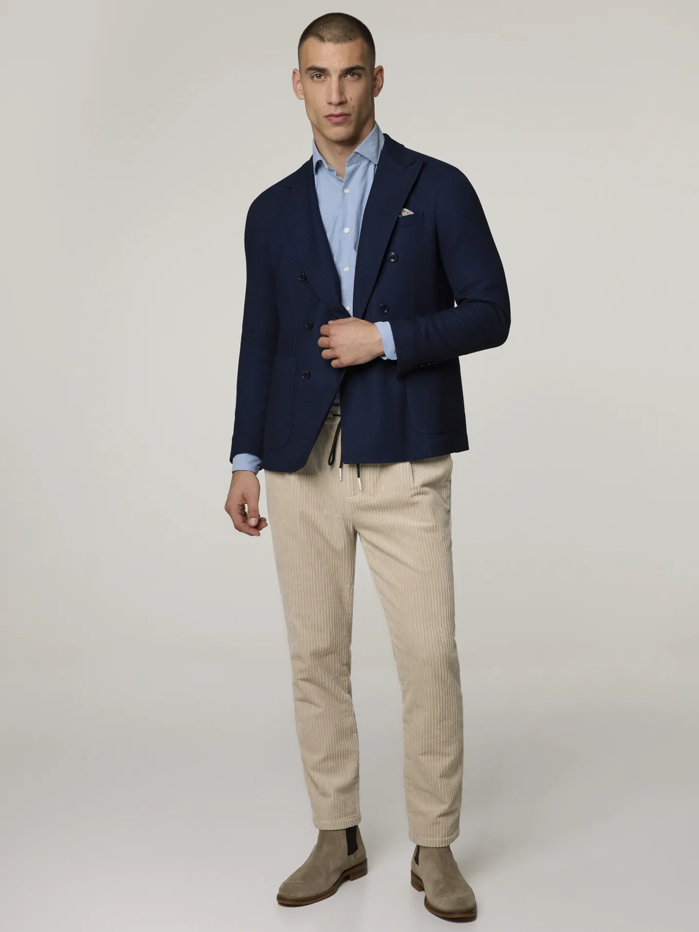 Hemd aus Cord im Slim Fit