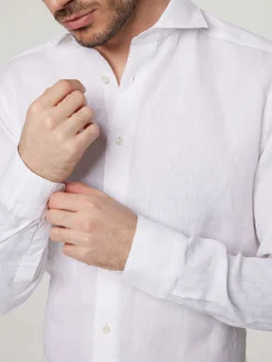 Hemd aus Leinen im Slim Fit