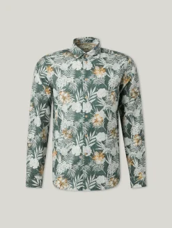 Hemd im Shaped Fit mit Leinen