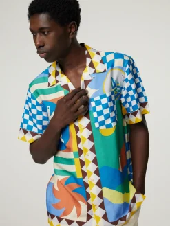 Hemd mit Allover-Print