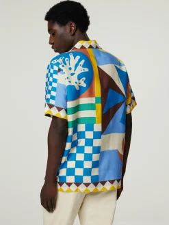 Hemd mit Allover-Print