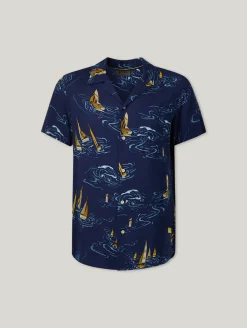 Hemd mit Allover-Print