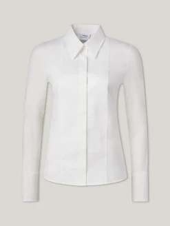 Hemdbluse aus Materialmix