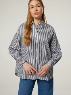 Hemdbluse im Oversize Fit