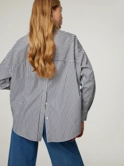 Hemdbluse im Oversize Fit