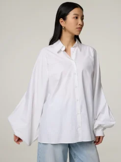 Hemdbluse im Oversized-Fit