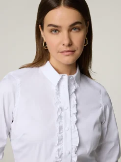 Hemdbluse mit Rüschen