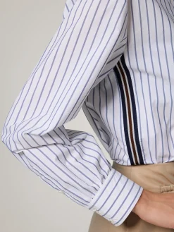 Hemdbluse mit Streifen