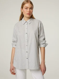 Hemdbluse mit Streifen