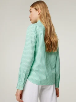 Hemdbluse mit Streifen