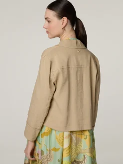 Hemdjacke mit Leinen