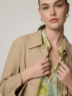 Hemdjacke mit Leinen