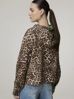 Hoodie im Leo-Print