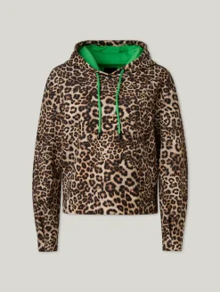 Hoodie im Leo-Print