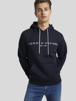 Hoodie mit Logo-Stickerei