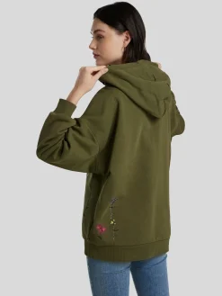 Hoodie mit Stickerei