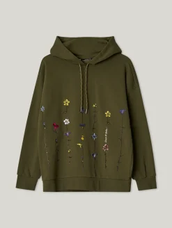 Hoodie mit Stickerei