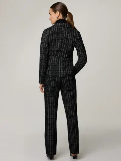 Hose aus Bouclé im Regular Fit