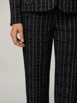 Hose aus Bouclé im Regular Fit