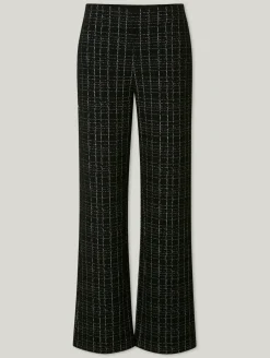 Hose aus Bouclé im Regular Fit