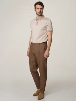 Hose aus Leinen L-PEET-PLEAT