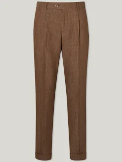 Hose aus Leinen L-PEET-PLEAT