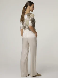 Hose aus Satin im Wide Fit