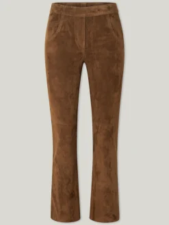 Hose aus Veloursleder