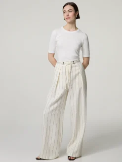 Hose im Loose Fit mit Leinen