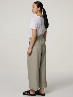 Hose im Wide-Leg Fit aus Leinen