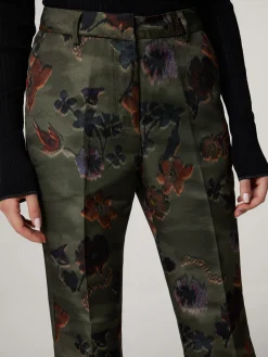 Hose mit Blumen-Print VIOLET