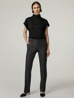 Hose mit Lurex-Details MARON