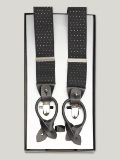 Hosenträger mit Leder-Details