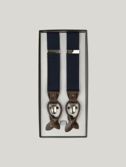 Hosenträger mit Leder-Details