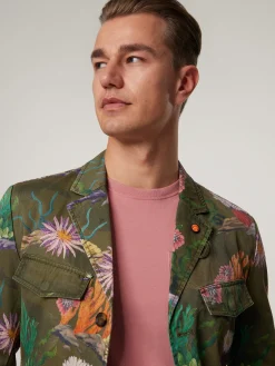 Jacke aus Denim mit Print