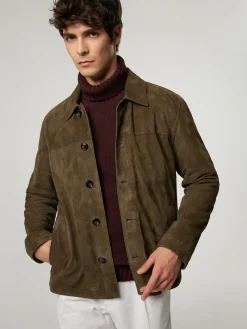 Jacke aus Veloursleder