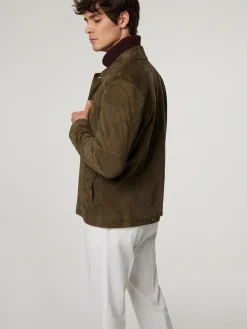 Jacke aus Veloursleder