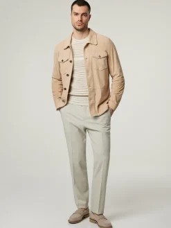 Jacke aus Ziegenveloursleder