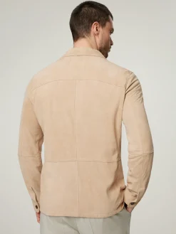 Jacke aus Ziegenveloursleder