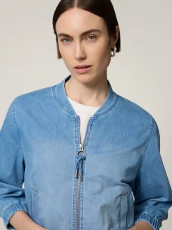 Jacke im Denim-Look
