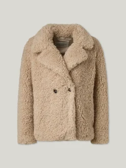 Jacke im Teddy-Look